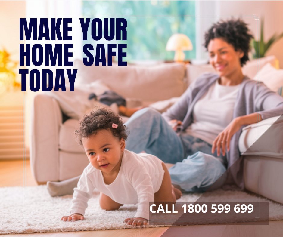 pest control complete and family playing on floor safely